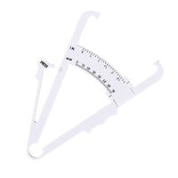 Toygogo Body Fat Tester Tool Skin Fold Caliper Fitness - White