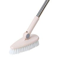 Frjjthchy Multipurpose Floor Scrub Brush Rotatable Long Handle Brush for Clean Bathroom Kitchen