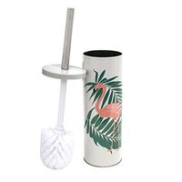 HOME EXPRESSIONS Powder Coated Toilet Brush and Holder (Tropical Palm)