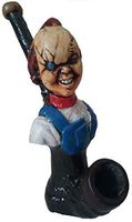 Collectible Decorative Slasher Movies Figurine Tobacco Pipe (Chucky)