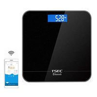 DPPAN Bluetooth Smart Body Fat Scale, Measures Body Fat, Body Water, Bone Mass, Muscle Mass, BMI and More,Black