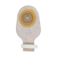 Coloplast Assura One-Piece Standard Drainable Pouch with Cut-to-fit Nonconvex Skin Barrier 3/8" to 2-1/4" Stoma Opening, 9-3/4" L, 230mL, Small, Transparent, Soft Cloth on Back, Self-Adhesive Closing Clip, without Filter (Box of 10 Each)