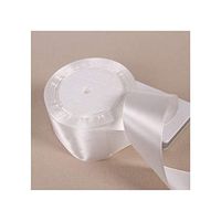 (25 Yards/Roll) D White Single Face Satin Ribbon Gift Wrapping Christmas Ribbons,20 Mm