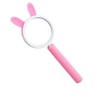 Wuty Optics Magnifying Glass HD Kindergarten Child Magnifying Glass for Reading Magnifying Glass Handheld Magnifier (Color : Pink)