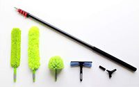 HI-TECH 24FT Window Cleaning Pole, Feather Duster Pole, Telescopic Extended Extension EXTENDABLE Cleaner Pole