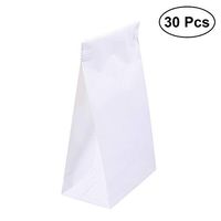 Healifty 30pcs Disposable Emesis Bags Vomit Bags Barf Bags for Travel Motion Sickness Morning Sickness Nausea (White)
