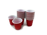 20-Piece Mini Party Shot Glasses, 1.75-Ounce, Red