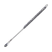 Chinese Style Ear Pick Ear Wax Remover Cleaner Tool Silver Earpick, 1 Piece