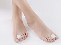 Toe Separators Pack of 2 Gel Toe Spacers for for Bunion, Overlapping Toes and Hammer Toe-Men and Women
