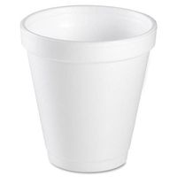 Dart Insulated Styrofoam Cup, 10 oz, 1000/CT, White (12500124)