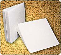 Bed Wedge Cloth Cover, White, Solid Foam Core 23" x 23" x 10"