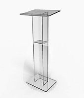 FixtureDisplays Acrylic Podium Plexiglass Pulpit School Church Lectern 15198