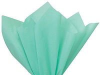 Buy All Store *16 Colors!!* Tissue Paper for Gift Wrapping 20"x26" Solid Sheets Your Choice! (20 Ct) (Aqua Blue-Green)
