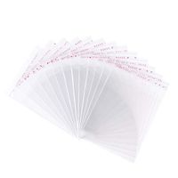 Pandahall 1000pcs 3.74x3.15inch OPP Cellophane Rectangle Resealable Transparent Clear Plastic Poly Bags Self Adhesive Seal Closure Bakery Candy Soap Cookie Jelly Chocolate Package 95x80mm