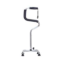 Elderly walker Cane Retractable Lightweight Aluminum Alloy Corner Cane Auxiliary Walking Support FANJIANI (Color : Silver)