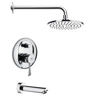 Remer TSF2148-CR TSF2148 Peleo Modern Shower System, Polished Chrome