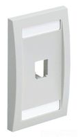 Panduit CFPE1WHY 1-Gang 1-Port Faceplate, White