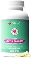 Yuve Lectin Blocker Defense - Blocks Interfering Dietary Lectins, Supports Intestinal & Digestive Health, Helps Reduce Gas, Aids Against Food Cravings - Non-GMO, Gluten Free - 60 Vegan Caps
