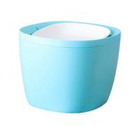 Creative Fashionable Mini Desktop Trash/Wastebasket, Blue