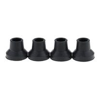 4 Pieces Durable Rubber Anti-Slid Heavy Duty Canes Replacement Tips for Stick End 16mm - Black, 16mm