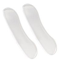 InKach Heel Foot Cushion, 3 Pairs Classical Silicone Cushion Gel Heel Foot Care Shoe Insert Pad Insole Support (Clear)