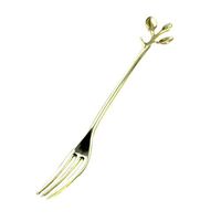 Mini Coffee Tea Branch Design Cup Spoon Fruit Fork Kitchen Gadget Tool Gift - Golden Fork SoundsBeauty