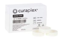 CURAPLEX Paper Adhesive Tape, White, 10 YDS, 1/2IN 24/BX,12BX/CS (CASE)