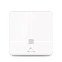 KELLYTECH High Precision Bluetooth Body Fat Scale -FDA Approved-Wireless Digital Bathroom Scale Body Weight, Body Fat, Water, Muscle Mass, BMI, BMR, Bone Mass and Visceral Fat, High Fashion,White