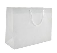 13 x 5 x 10" White Matte - 100 Pack |Heavy Duty Standard Original Style Paper Tote Bag Set | Perfect for Gifts, Party, Baby Shower, Kid’s Birthdays, Weddings, Lunch & More