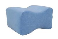 ObboMed MB-6790 Memory Foam Wedge Contour Orthopedic Side Sleepers Pillow/Cushion for Back, Leg, Knee, and Sciatic Nerve Pain Relief, Blue, 9.5”7.5”5.9”, 1pc