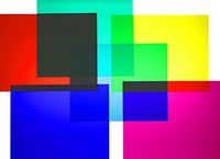 Rainbow Symphony Color Filters - Color Filter Set Consists of six 8" X 10" Sheets - Includes Bonus Sheet of 13,500 Line/Inch Diffraction Grating