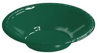 Creative Converting Premium 12 oz Plastic Bowls, Hunter Green