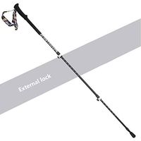 Crutches Outdoor Trekking Poles Straight Shank Light Walking Sticks Retractable Walking Sticks Hiking Mountain Climbing Super Light Cane Three Knots Folding Cane (Color : Gray)