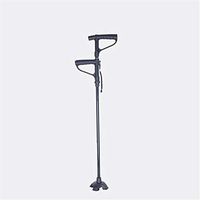 ZWH-Walking Cane Cane - Smart Easy Walking Stick Adjustable -Multifunctional Lightweight Aluminium Folding Walking Cane -with Small 4 Leg Base