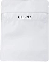 Loud Lock - CHILD RESISTANT- GRIP N PULL Mylar Bags - All White - 1000 Count - 1/8 Ounce - 5" x 4" - Packaging Bags - Mylar Bags For Food Storage - Resealable Bags - Storage Bag - Edible Packaging