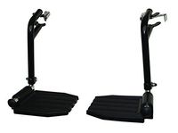 FRB412 - (1 Pair) Top Latch Black Footrest, Hemi Pin Spacing, Plastic Footrest, The pins These Hang on Have Spacing of 1 3/8" Apart, Please Measure, Look at Photos