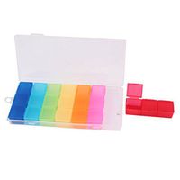 7 Day Sorter Pill Box Holder Weekly Medicine Storage Detachable Boxes
