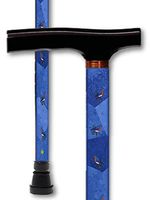 Walking Cane Bluebird Design T Derby Handle Adjustable Aluminum Pretty Womens Mens Canes