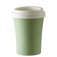 Hflove Plastic Swing Lid Trash Bin Toilet Trash Can (Green)