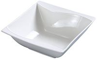 Yanco SW-506 5.5" Salad Bowl, Square, 15-oz, Porcelain, Bone White, Pack of 36