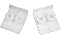 Medical Walker 2 Pairs Durable Ski Pads Glides for Walkers Color White