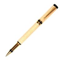 Elite Rollerball Pen - 24kt Gold - Birds Eye Maple
