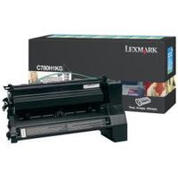 Lexmark High Yield Black Return Program Toner Cartridge, 10000 Yield (C780H1KG)
