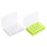 Mpow Sleeping Earplugs 20 Pairs, Soft Silicone Ear Plugs with 2 Carry Cases, 28dB SNR Noise Reduction Moldable Ear Plugs Waterproof for Sleeping, Snoring, Study, Swimming- Green