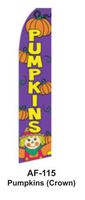 HPP 11-1/2' X 2-1/2' Brand New Advertising Tall Flag- Pumpkins (Crown)