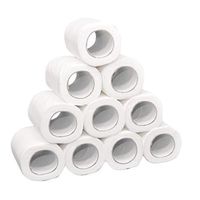 Huazi2 White Toilet Paper Toilet Roll Tissue Roll Pack of 10 Paper Towels Tissue (White)