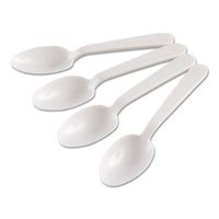 GENHYWS - Heavyweight Cutlery, Teaspoons, White, Plastic