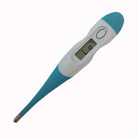 Digital LCD Thermometer for Oral Armpit with Flexible Tip, Body Temperature Fast Accurate and Readings for Baby Kids and Adult (Blue)