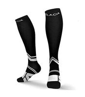Olacia Nursing Compression Socks for Men Women, Best Graduated Athletic Fit for Running, Nurses, Medical, Maternity,20-30 mmHg Black Small