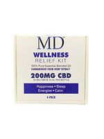 MD Wellness Relief Kit (Pack of 4) | Calm, Happiness, Sleep & Energize Essential Oils Blend | Therapeutic Grade, Unadulterated & 100% Pure